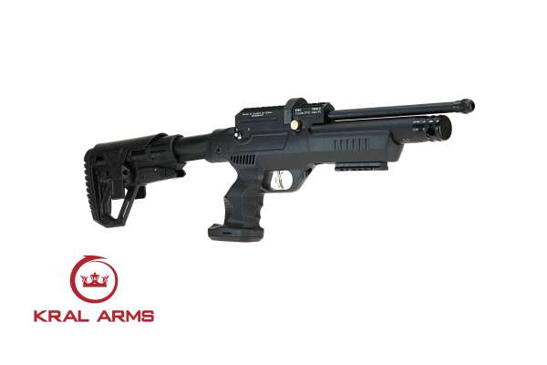 Kral Arms Puncher NP-01 PCP Pressluftpistole Kal. 4,5mm Diabolo mit 14-Schuss Magazin schwarz