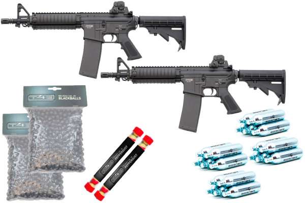 Homedefense SET "Mr. & Mrs.": 2x RAM T4E TM4 CO2, Kal. .43 + 1000 Rubberballs + 20 Pepperballs + 20 Co² Kapseln