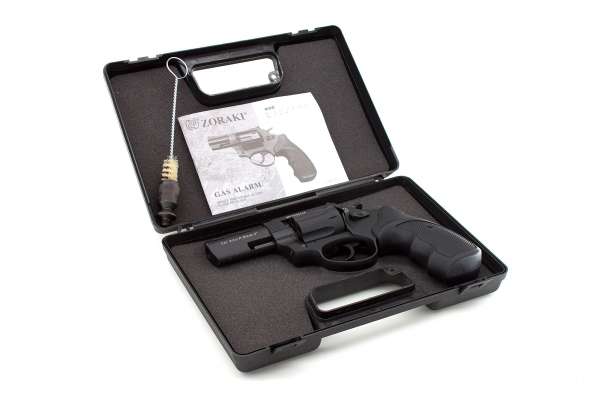Schreckschuss Set: Zoraki Revolver R2 3 Zoll Schwarz + 50 Platz- / + 10 Pfefferpatron