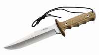 Nieto Bowie-Messer, rostfr., Olivenholz, Lederscheide, Klinge 18 Nieto Bowie-Messer, rostfr., Olivenholz, Lederscheide, Klinge 18