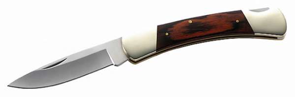 Herbertz Taschenmesser, AISI 420, Pakkaholz, Neusilber