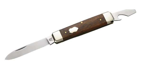 Hartkopf-Taschenmesser, 2-teilig, 1.4034-Stahl, Satine-Rotholz,