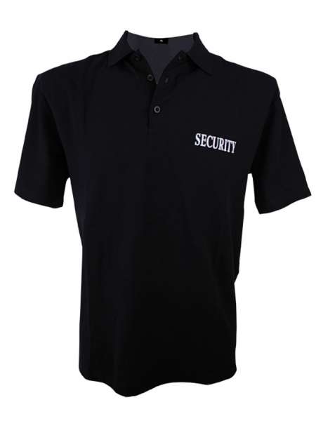 Polo mit Securityaufdruck