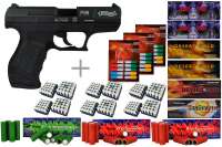 Schreckschuss Silvester Set XXL Walther P99 Schwarz/ brüniert + 600 Teile Schreckschuss Silvester Set XXL Walther P99 Schwarz/ brüniert + 600 Teile