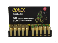 Platzpatronen Codex Kaliber 9mm P.A.K. 50 Stück Platzpatronen Codex Kaliber 9mm P.A.K. 50 Stück