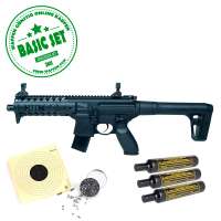 Starter Kit CO2 Gewehr Sig Sauer MPX 204781 - Einsteiger Set bestehend aus: 5x 88g Co2 Kapsel, 50x Schießscheiben, 500 Qualitäts Diabolos. Starter Kit CO2 Gewehr Sig Sauer MPX 204781 - Einsteiger Set bestehend aus: 5x 88g Co2 Kapsel, 50x Schießscheiben, 500 Qualitäts Diabolos.