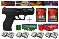 Schreckschuss Silvester Set Professional Walther P99 Schwarz/ brüniert + 400 Teile Schreckschuss Silvester Set Professional Walther P99 Schwarz/ brüniert + 400 Teile