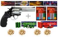 Schreckschuss Silvester Set Starter Zoraki R1 4,5" Revolver Chrom inkl. 100 Stk. Effekt + 100 St. Schreckschuss Silvester Set Starter Zoraki R1 4,5" Revolver Chrom inkl. 100 Stk. Effekt + 100 St.