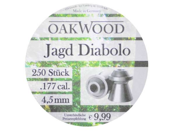 Oakwood Jagd Diabolo 250 St. 4,5mm (.177)