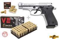 Schreckschuss Set: Ekol Special 99 REV. II Chrom + 50 Platz- / + 10 Pfefferpatronen 9mm Schreckschuss Set: Ekol Special 99 REV. II Chrom + 50 Platz- / + 10 Pfefferpatronen 9mm