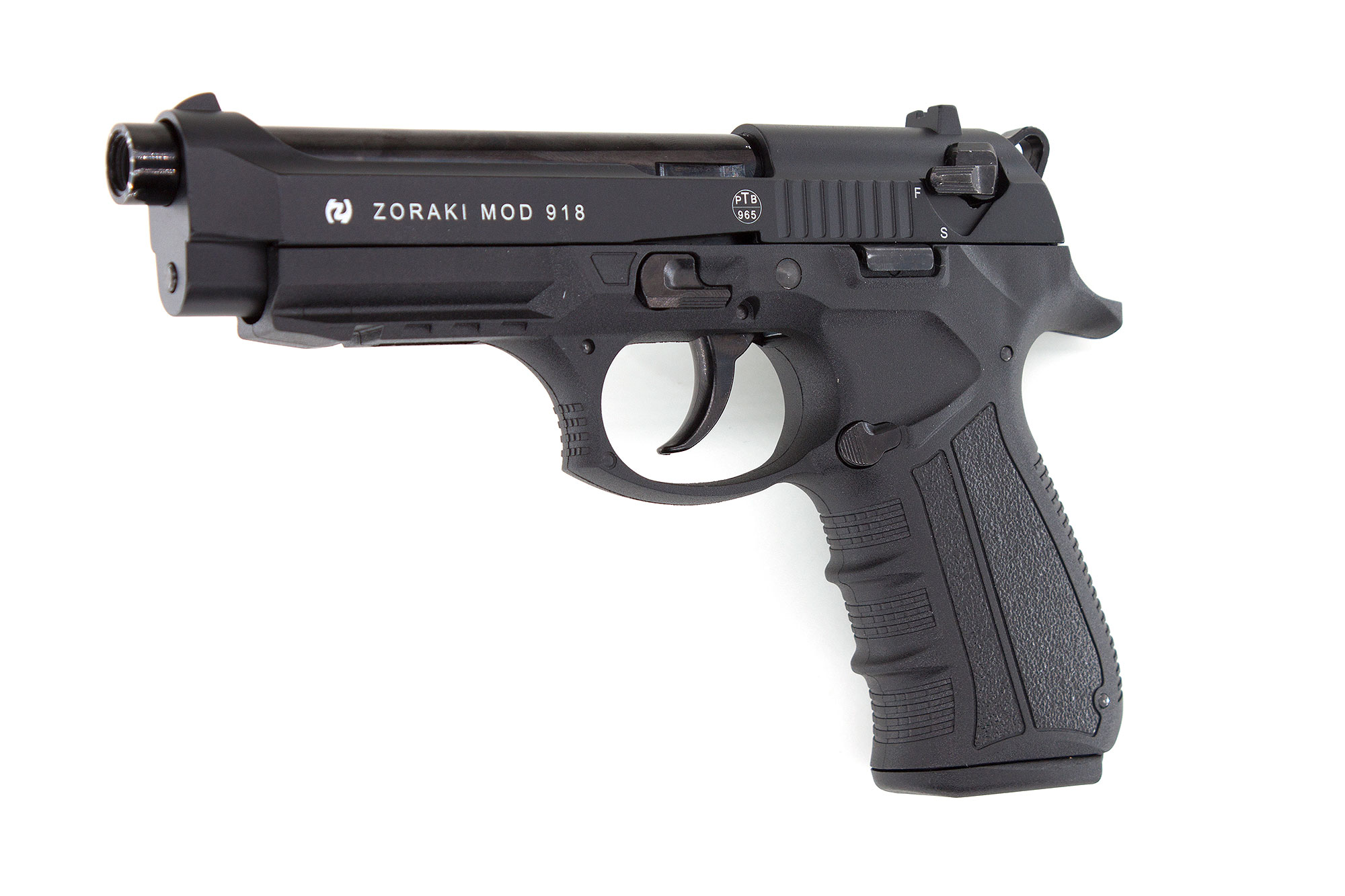 Zoraki 918 Schreckschuss Pistole 9 mm P.A.K. titan + 50 Demmer