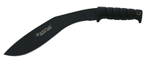 Smith and Wesson Bush Hog, Stahl 440 A, Gummigriff, Nylonscheide