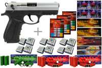 Schreckschuss Silvester Set XXL Zoraki 918 Chrom matt + 600 Teile Schreckschuss Silvester Set XXL Zoraki 918 Chrom matt + 600 Teile