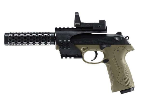 Beretta PX4 Storm Recon, schwarz/olive Set, 4,5mm BB