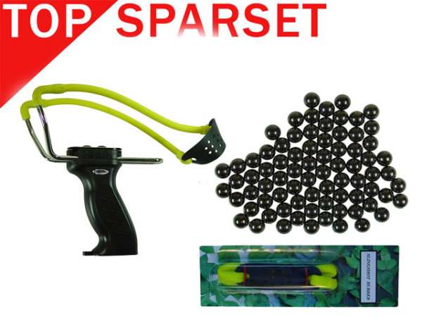 Schleuder Ergonom "BIG" m. Autofeed Set,120 Stahlkug. & Ersatzg.