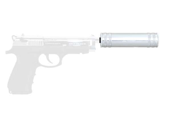 Silah Schalldämpfer für Schreckschusspistolen & Schreckschussrevoler (Beispiel: Zoraki 918)