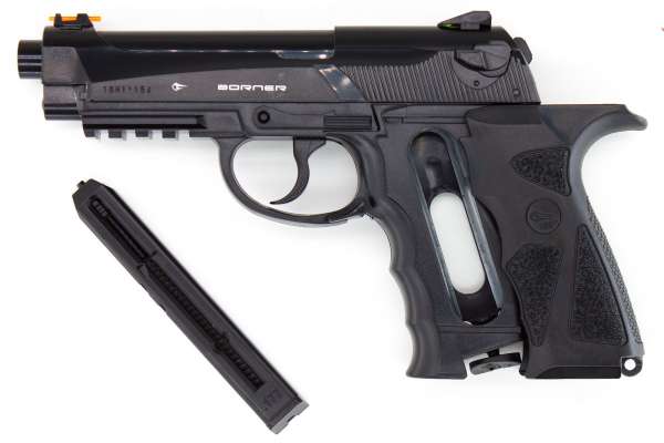 Borner Sport 306 P CO2 Pistole BB Gun Air Pistol, 4,5mm (.177) Stahlrundkugeln
