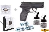 Co² Pistole Komplettset: Crosman Modell C11, Kugelfangkasten & Zubehör Co² Pistole Komplettset: Crosman Modell C11, Kugelfangkasten & Zubehör