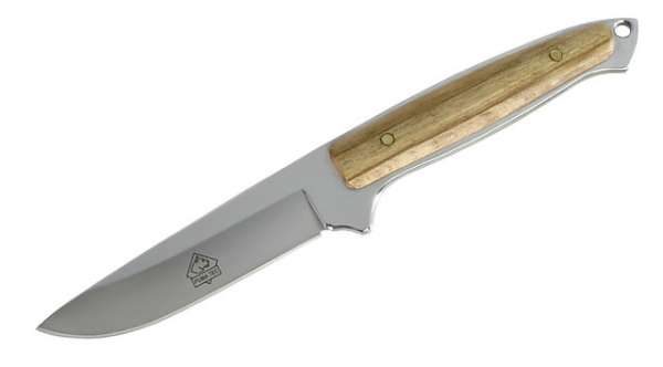 Puma TEC Gürtelmesser, AISI 420, Olivenholz, Lederscheide
