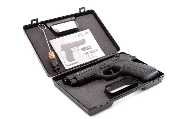 Zoraki 918 Schwarz Schreckschuss 9 mm PAK Koffer offen 1