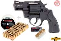 Schreckschuss Set: Zoraki Revolver R2 2", brüniert + 50 Platz- / + 10 Pfefferpatronen 9mm R.K. Schreckschuss Set: Zoraki Revolver R2 2", brüniert + 50 Platz- / + 10 Pfefferpatronen 9mm R.K.