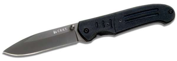 CRKT Ignitor TiNi Blade, Black scales, glatt