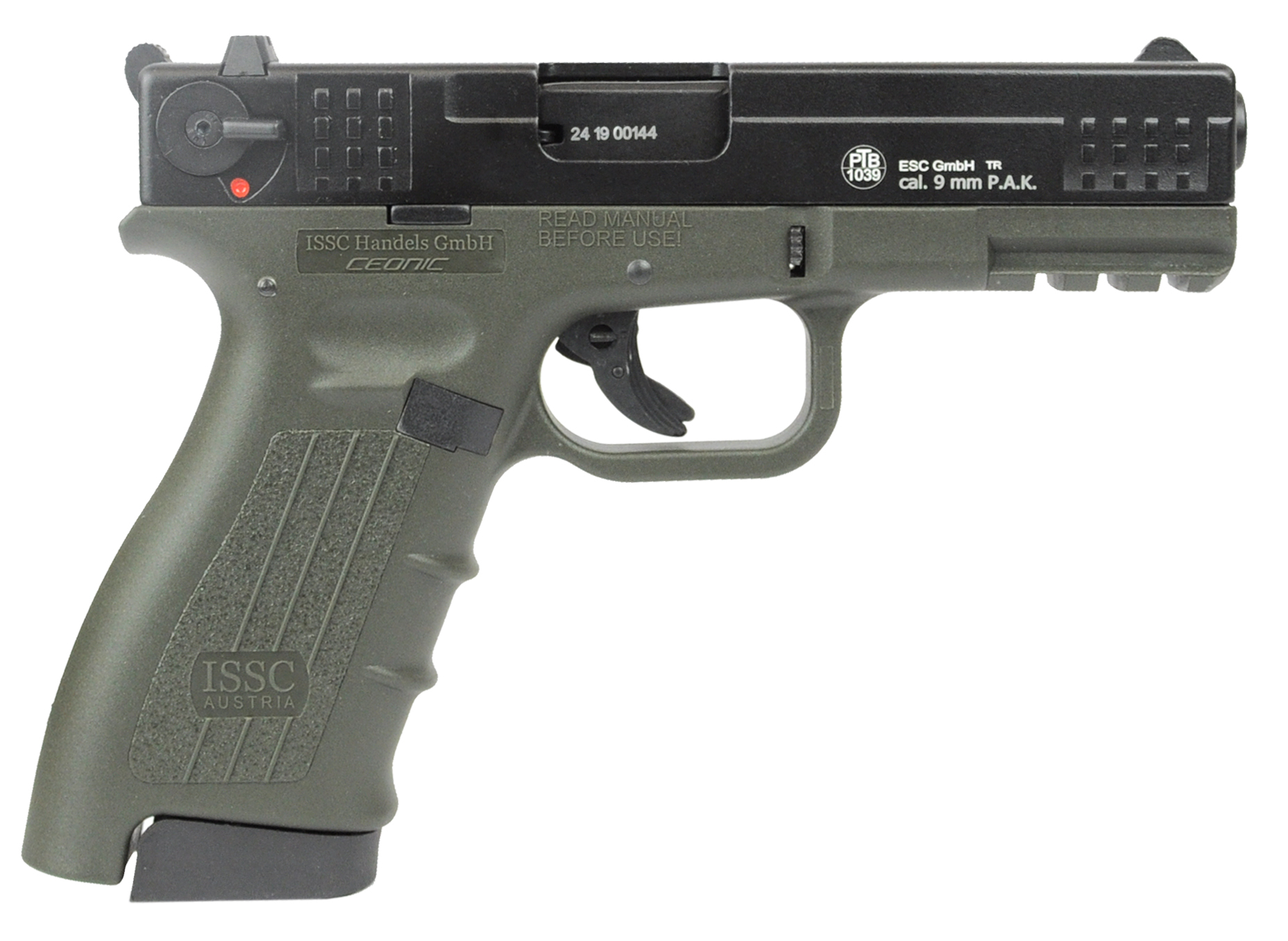 ISSC CEONIC M22-9 Schreckschusspistole / Gaspistole 9 mm P.A.K. OD 
