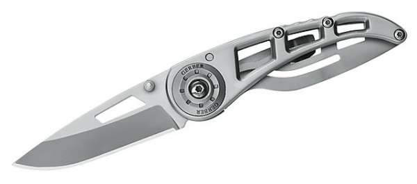Gerber Einhandmesser Ripstop I, Stahl 440 A, Ganzstahl, Frame Lo