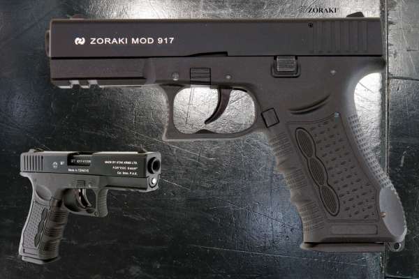 ZORAKI 917 Schreckschusspistole / Gaspistole 9 mm P.A.K. schwarz 2. Wahl