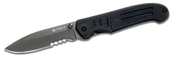 CRKT Ignitor TiNi Blade, Black scales, Veff-Serrat