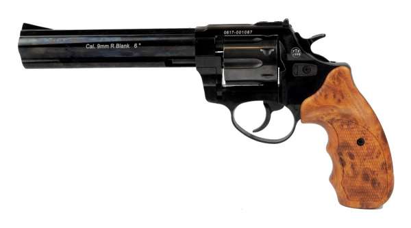 ZORAKI R1 Cal. 9mm R Blank 6" Zoraki R1 Kaliiber 9 mm R. Knall 6 Zoll Schreckschuss Gas Signal SGS Revolver