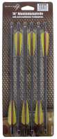 Aluminiumpfeile 16" für Armbrust schwarz - 6er Set Aluminiumpfeile 16" für Armbrust schwarz - 6er Set