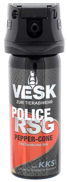 VESK RSG - POLICE 50ml Breitstrahl - Pfefferspray zur Tierabwehr