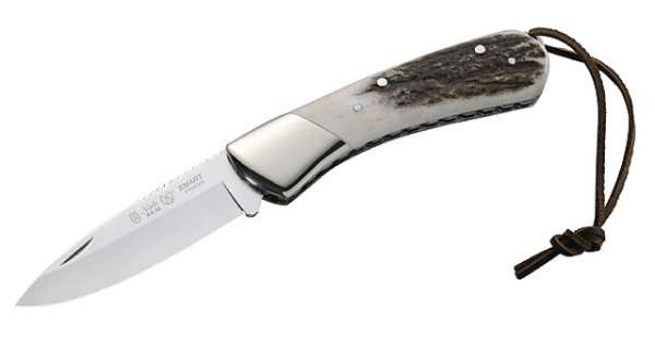 Nieto Taschenmesser, Stahl AN.58, Hirschhorn, Neusilberbacken, F