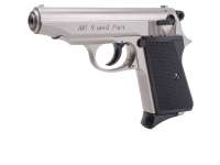 Schreckschusspistole ME 9 Para 9mm P.A.K. matt vernickelt Schreckschusspistole ME 9 Para 9mm P.A.K. matt vernickelt
