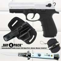 Everydaycarry: Zoraki 2918 Schreckschusspistole 9mm P.A.K. Chrom matt + Holster + Haller Taschenmesse Everydaycarry: Zoraki 2918 Schreckschusspistole 9mm P.A.K. Chrom matt + Holster + Haller Taschenmesse