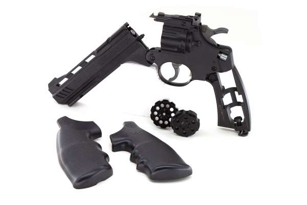 Crosman Vigilante CO2 Revolver 4.5mm (.177) Diabolo und BB (Stahlrundkugeln)