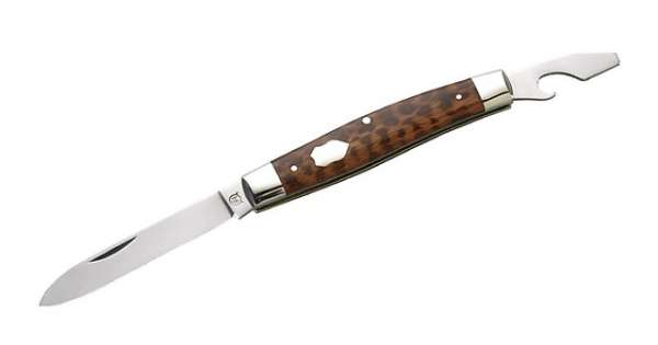 Hartkopf-Taschenmesser, Schlangenholz, 2-teilig, 1.4034 Stahl, N