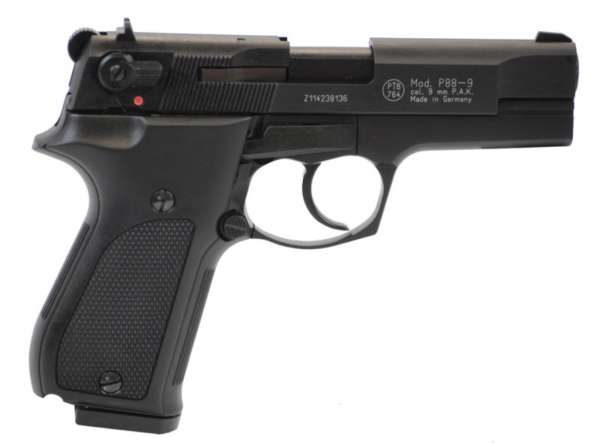 Walther P88, Schreckschusspistole 9 mm P.A.K., schwarz / brüniert