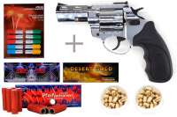 Schreckschuss Silvester Set Starter Zoraki R1 2,5" Revolver Chrom inkl. 100 Stk. Effekt + 100 Stk. Schreckschuss Silvester Set Starter Zoraki R1 2,5" Revolver Chrom inkl. 100 Stk. Effekt + 100 Stk.