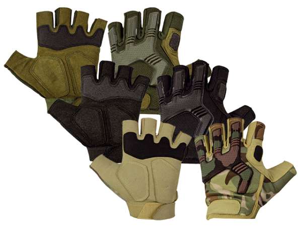 Handschuhe fingerlos oliv Gr. L