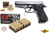 Schreckschuss Set: Ekol P29 Titan + 50 Platz- / + 10 Pfefferpatronen 9mm P.A.K. Schreckschuss Set: Ekol P29 Titan + 50 Platz- / + 10 Pfefferpatronen 9mm P.A.K.