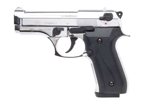 GSG Compact Schreckschusspistole / Gaspistole, chrom
