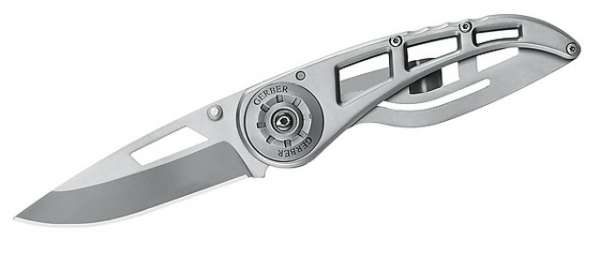 Gerber Einhandmesser Ripstop II, Stahl 440 A, Ganzstahl, Frame L