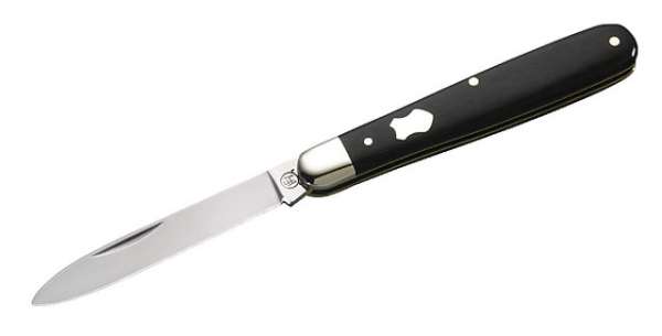 Hartkopf-Taschenmesser, 1.4034-Stahl, Ebenholz, Klinge 6,4cm