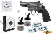 Co² Revolver Komplettset: Crosman Revolver SNR357, Kugelfangkasten & Zubehör Co² Revolver Komplettset: Crosman Revolver SNR357, Kugelfangkasten & Zubehör