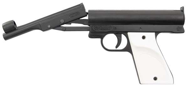 Record Luftpistole Mod. II Snow - Kipplauf, Federdruck, 1-Schüssig, Kal. 4,5mm (.177) Diabolo