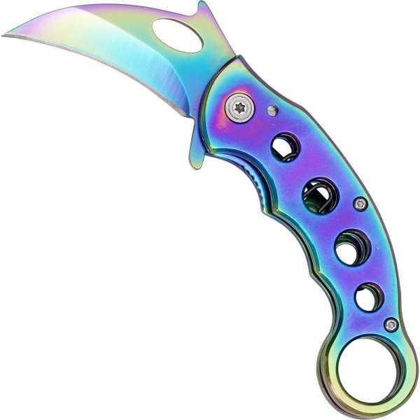 Karambit Taschenmesser rainbow (Artikel Nr.:42507 )