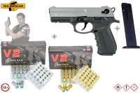 Zoraki 2918 Schreckschuss Pistole Kal. 9mm P.A.K. Titan/Schwarz + 100 Schuss Pobjeda V2 Zoraki 2918 Schreckschuss Pistole Kal. 9mm P.A.K. Titan/Schwarz + 100 Schuss Pobjeda V2