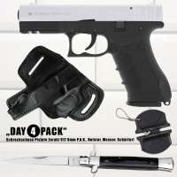 Everydaycarry: Zoraki 917 Schreckschusspistole 9mm P.A.K. Chrom matt + Holster + Taschenmesser Everydaycarry: Zoraki 917 Schreckschusspistole 9mm P.A.K. Chrom matt + Holster + Taschenmesser